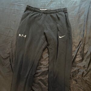 Nike Black Joggers with White Logo